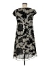 Nine West Graphic Gray Casual Dress Size 6 - photo 2