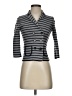 Ann Taylor LOFT 100% Cotton Stripes Gray Blazer Size XS - photo 1