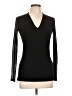 INC International Concepts Black Long Sleeve Top Size L - photo 1