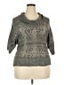 Jamie Nicole Collection Metallic Gray Pullover Sweater Size 2X - photo 1