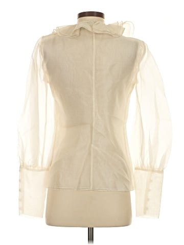 Dana Buchman Long Sleeve Silk Top (view 2)