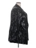 Boohoo 100% Polyester Metallic Black Blazer Size 18 - photo 4