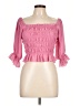 Le Lis 100% Polyester Pink 3/4 Sleeve Blouse Size L - photo 1