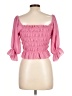 Le Lis 100% Polyester Pink 3/4 Sleeve Blouse Size L - photo 2
