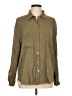 MICHAEL Michael Kors 100% Viscose Green Long Sleeve Button-Down Shirt Size L - photo 1