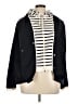 T by Talbots Stripes Blue Jacket Size XL - photo 1