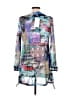 Michael Tyler Print Purple Casual Dress Size M - photo 2