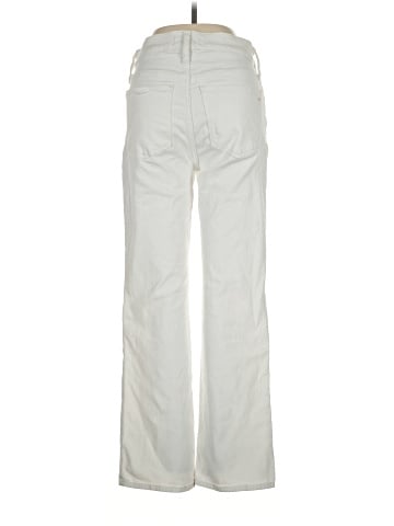 Madewell Kick Out Crop Jeans in Pure White (view 2)