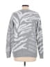 Pink Clover 100% Polyester Animal Print Silver Pullover Sweater Size M - photo 2
