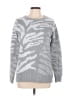 Pink Clover 100% Polyester Animal Print Silver Pullover Sweater Size M - photo 1