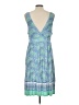 Old Navy Paisley Blue Casual Dress Size L - photo 2