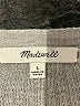 Madewell Gray Ruffle-Sleeve Pullover Sweater Size L - photo 7