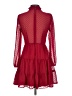 Mi ami 100% Polyester Hearts Red Cocktail Dress Size S - photo 2