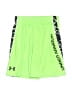 Under Armour 100% Polyester Graphic Green Athletic Shorts Size 6 - photo 1