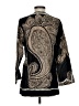BCBGMAXAZRIA Paisley Black 3/4 Sleeve Blouse Size S - photo 2