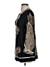 BCBGMAXAZRIA Paisley Black 3/4 Sleeve Blouse Size S - photo 5