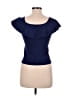 Parker Blue Short Sleeve Top Size M - photo 2