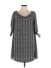 Bar III Chevron-herringbone Gray Casual Dress Size L - photo 1