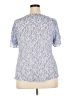 Adrienne Vittadini Blue Short Sleeve Blouse Size 2X - photo 2