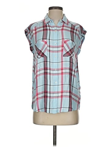 Express Sleeveless Button-Down Shirt (view 1)