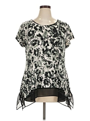 Simply Vera Vera Wang Short Sleeve Blouse (view 1)