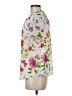 Cupcakes & Cashmere 100% Polyester Floral White Short Sleeve Blouse Size M - photo 5
