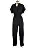 Gilli 100% Polyester Solid Black Jumpsuit Size L - photo 2