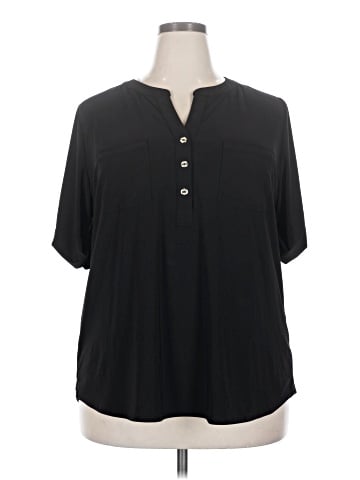 Anne Klein Short Sleeve Blouse (view 1)