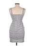 Aqua Houndstooth Gray Cocktail Dress Size M - photo 2