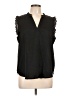 Jon & Anna 100% Polyester Black Sleeveless Blouse Size L - photo 1
