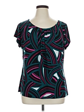 Worthington Short Sleeve Blouse (view 1)