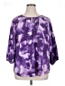 Evri 100% Rayon Purple 3/4 Sleeve Blouse Size 1X - photo 1