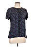 Semantiks Purple Short Sleeve Blouse Size L - photo 1