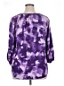 Evri 100% Rayon Purple 3/4 Sleeve Blouse Size 1X - photo 2