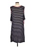 Espresso Stripes Black Casual Dress Size L - photo 2