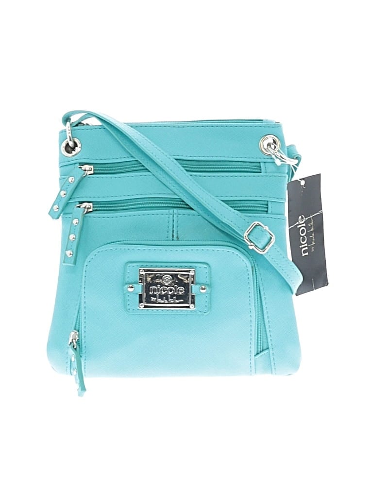 Pre-owned Nicole By Nicole Miller Crossbody Bag In Teal
