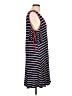 Espresso Stripes Black Casual Dress Size L - photo 4