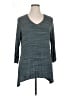 Apt. 9 Teal 3/4 Sleeve T-Shirt Size 0X - photo 1