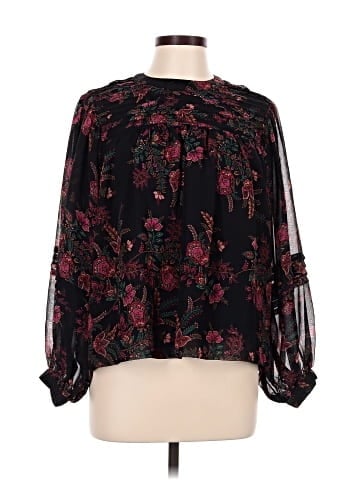 Topshop Long Sleeve Blouse (view 1)