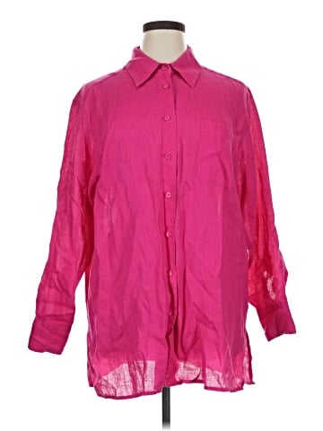 Elisabeth by Liz Claiborne 3/4 Sleeve Button-Down Shirt (view 1)