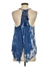 Earthbound Trading Co. 100% Rayon Blue Sleeveless Blouse Size S - photo 2