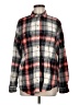 Old Navy 100% Cotton Plaid Red Long Sleeve Button-Down Shirt Size M (tall) - photo 1