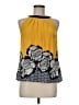 Worthington 100% Polyester Yellow Sleeveless Blouse Size M - photo 1