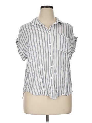 Skies Are Blue Short Sleeve Blouse (view 1)