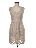 Baraschi 100% Silk Tan Cocktail Dress Size 6 - photo 1