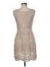Baraschi 100% Silk Tan Cocktail Dress Size 6 - photo 2
