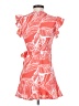 Aqua 100% Polyester Tropical Orange Cocktail Dress Size XS - photo 2