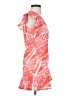 Aqua 100% Polyester Tropical Orange Cocktail Dress Size XS - photo 4