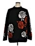 Torrid Floral Black Pullover Sweater Size 1X Plus (1) - photo 1