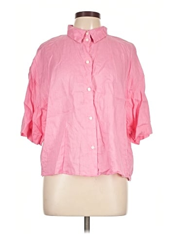 H&M 3/4 Sleeve Button-Down Shirt (view 1)